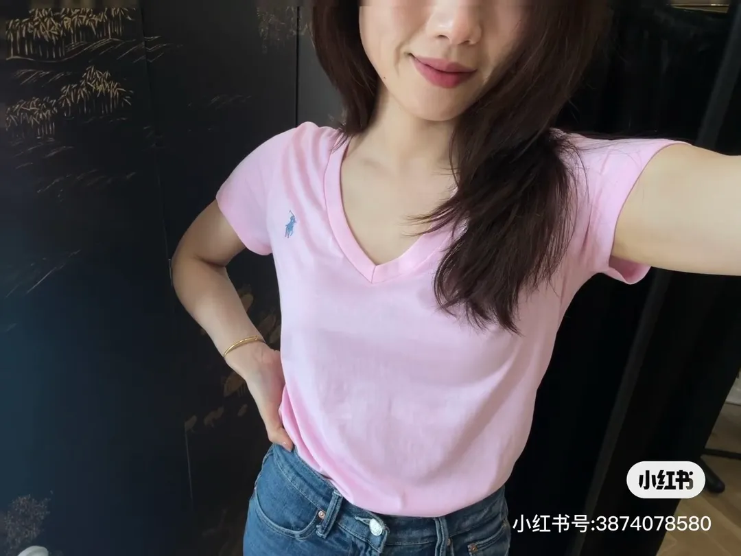 🅿️130 L13#Ralph Lauren•V-neck pony embroidered short-sleeved T-shirt ✅✅✅Ready stock Quality guaranteed Feel free to compare Size: XS S M L Color: White Black Purple Navy Blue Army Green Pink Gray Rose Red Grass Green Bright Red Yellow Light Blue